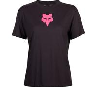 FOX Head Camiseta de mujer, negro/rosa, Talla M