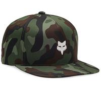 Fox Racing Gorra Snapback Head Camo Tech Camuflaje verde-marrón para hombre OS