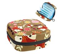 Fox Hed - Bolsa de almacenamiento para servilletas sanitarias con diseño de flores amarillas y rosas, Varios colores, 4.7x6.6x6.6 in/12x17x17 cm