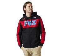FOX Honda Zip Sudadera con capucha, negro-rojo, tamaño S para Hombres