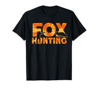 Fox Hunter Naranja Camuflaje Fox Caza Camiseta