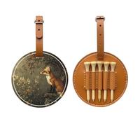 Fox Hunting - Bolsa de almacenamiento para camisetas de golf con estampado marrón, solo para hombres, material de poliuretano duradero, fácil de llevar, mejora la experiencia de golf