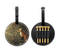 Fox Hunting - Bolsa de almacenamiento para camisetas de golf con estampado negro, solo para hombres, material de poliuretano duradero, fácil de llevar, mejora la experiencia de golf