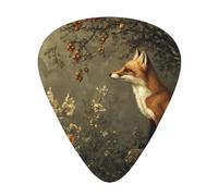 Fox Hunting - Púas de guitarra en tamaños finos, medianos y gruesos, juego de 12 piezas, adecuadas para guitarra eléctrica y varios instrumentos