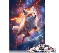 Fox in Space Puzzles Imposible,desafío for Adults Entretenimiento Creativo 1000 Piezas Obra De Arte De Juego De para Adultos, Regalos A Partir De 14 Años 1000pcs (75x50cm)