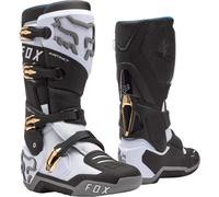 FOX Instinct Botas de motocross, Blanco/negro/gris, Talla 14