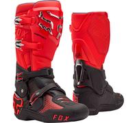 FOX Instinct Botas de motocross, negro-rojo, tamaño 45 para Hombres