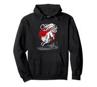 Fox Japanese Kitsune Sunset Japón Niños Niñas Niños Sudadera con Capucha