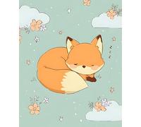 Fox Kawaii Composition Notebook: Cute Pastel Animal Journal with Wide Ruled Pages & Field Lines - 110-Page Soft Cover for School, Notes, or Gifts