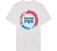 FOX Kawasaki Camiseta, Blanco, Talla L