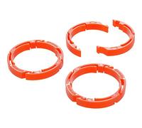FOX Kit: Volume Spacers, 3 Pairs: Float X2, Clip-in, Plastic, 0.25in 3 Ciclismo, Unisex-Adult, Negro, One Size