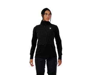 Fox Lady Defend - Sudadera térmica con Capucha para Mujer, Talla XS, Color Negro