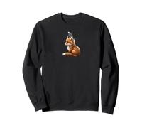 Fox Lavandera Blanca Divertido Amante Pájaro Aves Sudadera