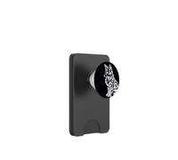 Fox Line Art Boho Tribal Gaélico Blanco Ornamental PopSockets PopWallet para MagSafe