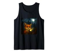 Fox - Linterna de Noche de Terror de Miedo Fantasma de Halloween Camiseta sin Mangas