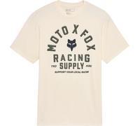 FOX Local Racer Premium Camiseta, beige, tamaño S para Hombres