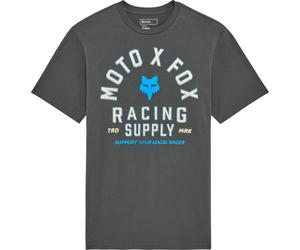 FOX Local Racer Premium Camiseta, gris-azul, tamaño XL para Hombres