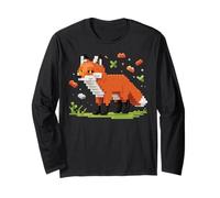 Fox Made from Bricks with a Bold Geometric Look Manga Larga