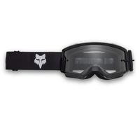FOX Main Core Gafas de motocross para jóvenes, negro, Talla única