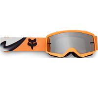 FOX Main Noble Gafas de Motocross Juvenil, Naranja/Negro/Blanco