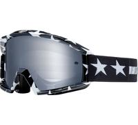 FOX Main Stripe Gafas de Motocross, negro-blanco para Hombres