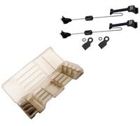 Fox Micro Swinger - Juego de 2 Indicadores de picada para Pesca de Carpa, Color: Negro y Peso Deslizante y fácil Montaje