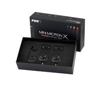 Fox Mini Micron X 2 Barra Juego / Carpa Pesca Mordedura Alarma Y Receptor