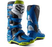 FOX Motion Botas de motocross, Azul/Amarillo, Talla 5