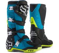 FOX Motion Botas de motocross, negro-azul, tamaño 50 para Hombres
