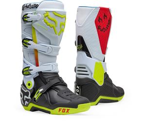 FOX Motion Hello Future Special Edition Botas de motocross, negro-blanco-rojo, tamaño 47 para Hombres