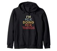 Fox Name Fox Personalized Name First Given Sudadera con Capucha