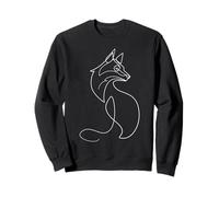 Fox One Line Art Drawing Dibujo Sudadera