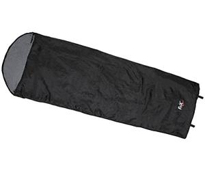 Fox Outdoor MFH Extraleichter Schlafsack, Mumienschlafsack 210 x 75 x 60 cm, Biwaksack, Camping(Negro)