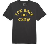 Fox Outdoor T-Shirt Fox Race Crew Prem tee Dark Shadow L Camiseta, Gris Oscuro, Large Unisex Adulto