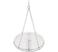 FOX Parrilla Exterior Redonda con Cadena Plegable Parrilla Giratoria...