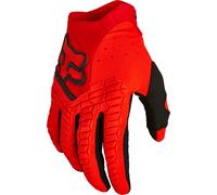 FOX Pawtector Guantes de Motocross, negro-rojo, tamaño 2XL para Hombres
