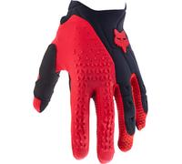 FOX Pawtector Guantes de motocross, negro-rojo, tamaño 2XL para Hombres