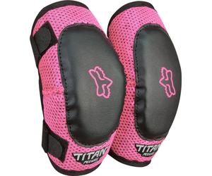 FOX Pee Wee Titan Protectores de codo de motocross para niños, rosa, Talla M/L