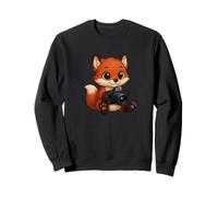 Fox Photographer Graphic - Camiseta divertida de fotografía de animales Sudadera