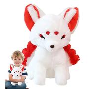 Fox Plush, Cute Nine Tailed Fox, PP Cotton Soft and Exquisite Cartoon Animal Doll Toy, Comfortable Cuddling for Christmas, Valentine's Day, and Easter, 38x30x20cm