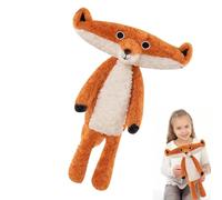Fox Plush Toy - PP Cotton Stuffed Animal 15.75 Inches Soft Fox Doll Cute Stuffed Fx Home Decor Kids Gift Plush Animal Toy | Cuddly Pluh Fx Birthday Valentines Mothers Day Gift