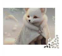 Fox Puzzle Adultos 1000 Piezas Roba Zorro Cartón para Parejas Regalo Navidad para Entretenimiento Oferta Mejor Regalo 70x50cm/1000pcs