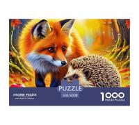 Fox Puzzle De 1000 Piezas Puzzle Arte Juguete EduGatoivo Adultos Y Niños A Partir De 12 Año 52x38cm/1000pcs