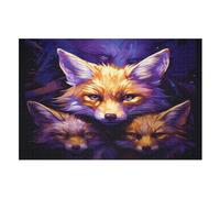 Fox Puzzle Games for Adults Y Niños - for Creativity And Mindfulness - Challenging Jigsaw Puzzles 1000 Piezas for Family (75 × 50 cm)