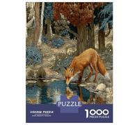 Fox Puzzles Desafío Juguetes 1000 Piezas Vida Silvestre Juego De Rompecabezas Juego Familiar para Adultos Y Niños A Partir De 12 Años 52x38cm/1000pcs