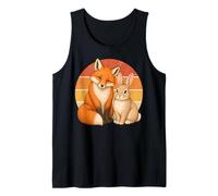 Fox Rabbit Best Friends Animal Friendship Camiseta sin Mangas