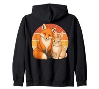 Fox Rabbit Best Friends Animal Friendship Sudadera con Capucha