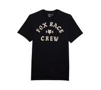 Fox Race Crew Prem tee - Camiseta Unisex para Adultos, Talla M, Color Negro