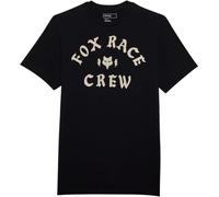 Fox Race Crew Prem tee - Camiseta Unisex para Adultos, Talla XL, Color Negro