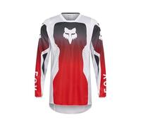 FOX 180 Shield Maillot de motocross, negro-blanco-rojo, tamaño L para Hombres